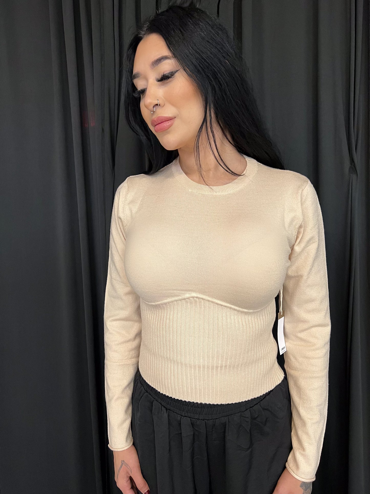 Cream Knit Sweater