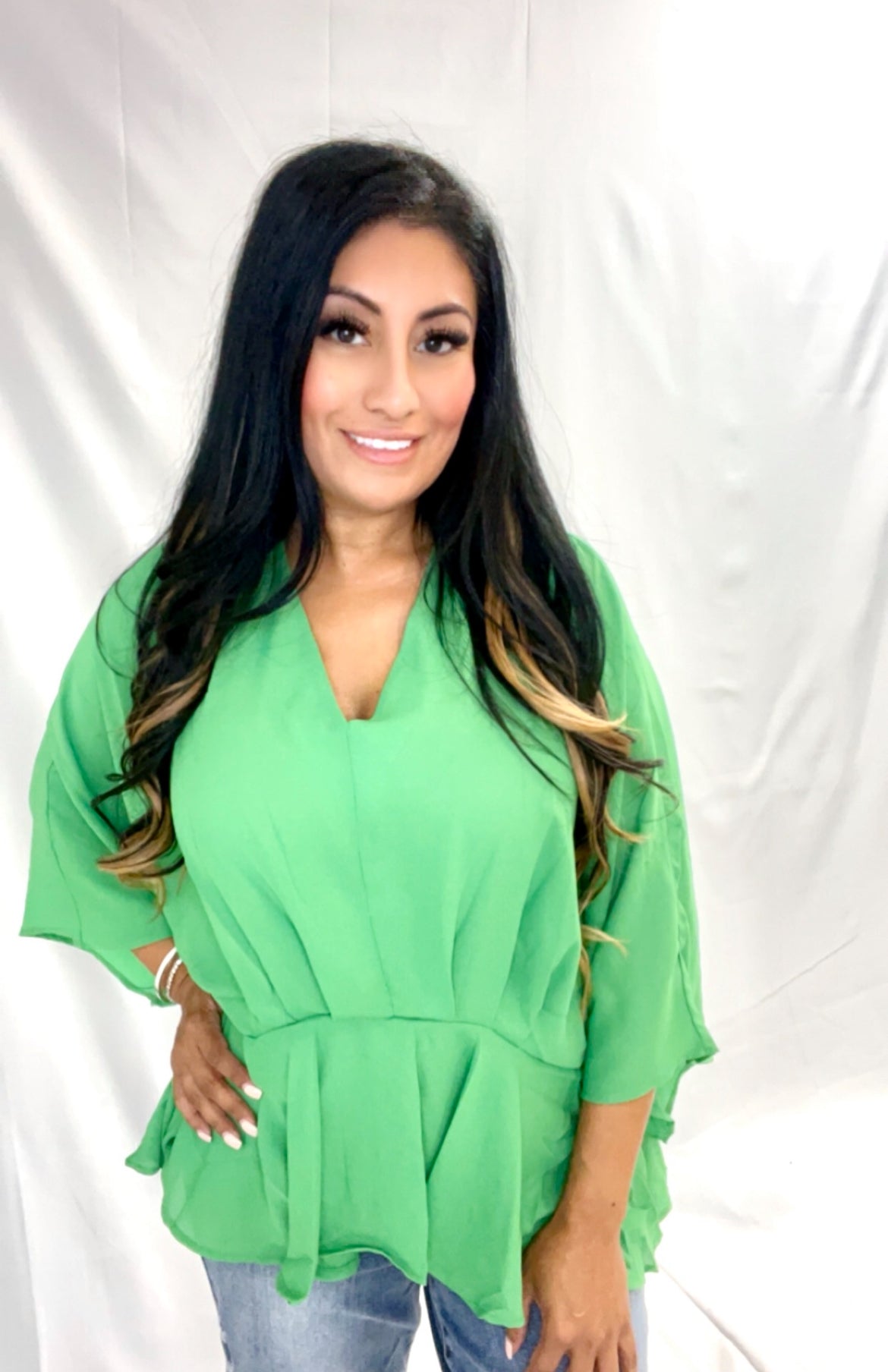 Kelly Green Top