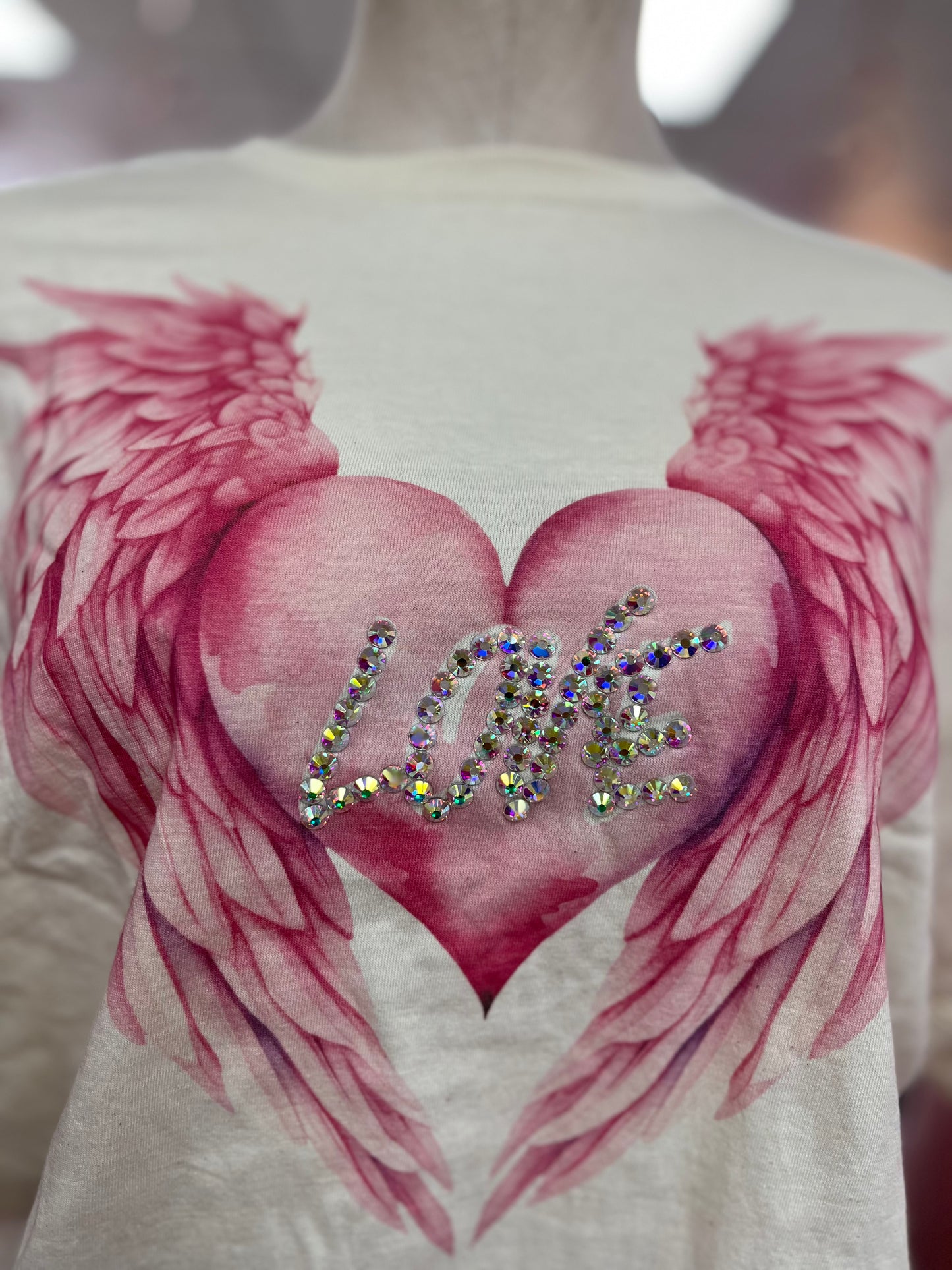 Valentine' Day Graphic Tee W/Jewels