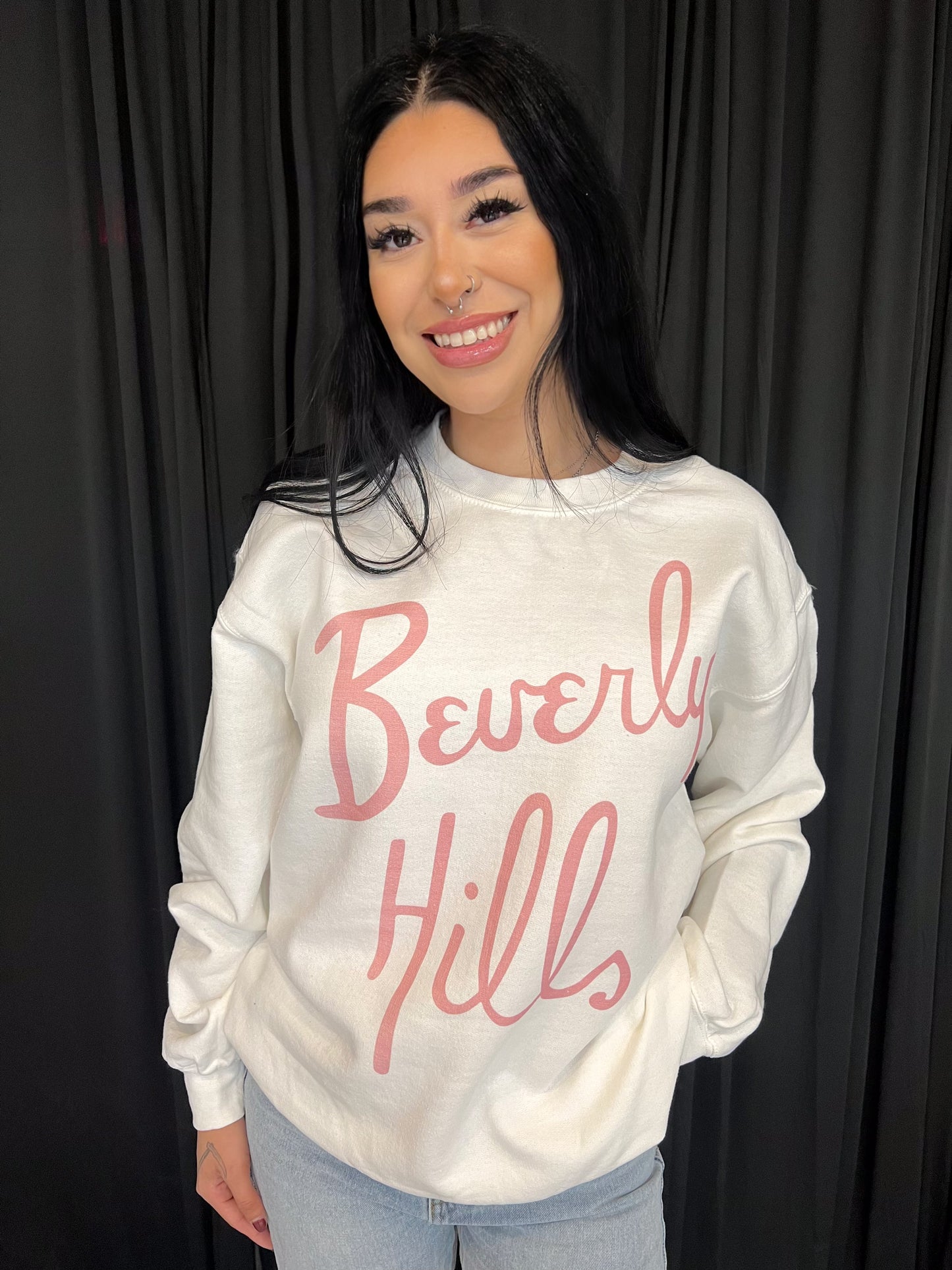 Beverly Hills White Sweater