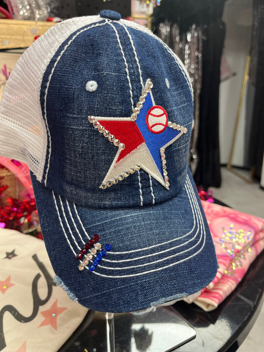Jeweled Baseball Cap